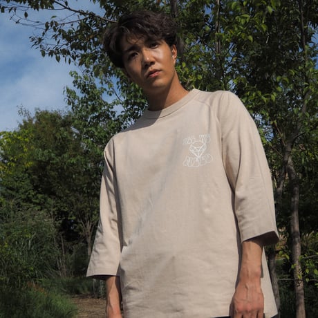 Relax fit All We Need Diamond Logo Raglan Sleeve Tee SAND