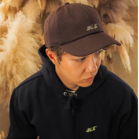 NoTe LOGO WOOL CAP DARK BROWN