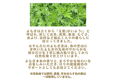 【よもぎ茶】20g 無農薬·無肥料