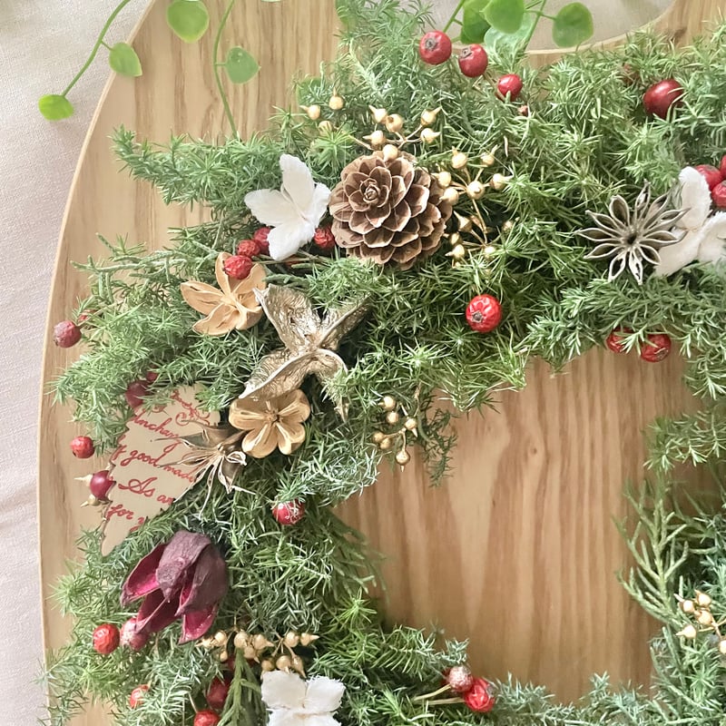 Christmas＊ドライフラワーのクリスマスリース | N´s Flower