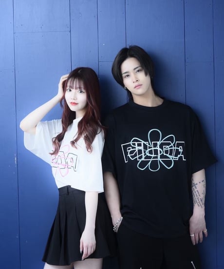 PiUDA Flower Logo T-Shirt（ホワイト）