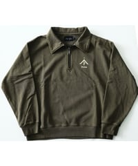 PiUDA ZIP sweat Long Sleeve Khaki