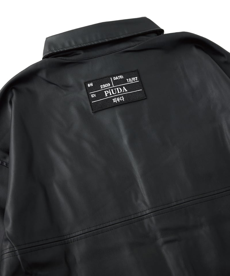 PiUDA PU Leather Shirt Jacket | PiUDA