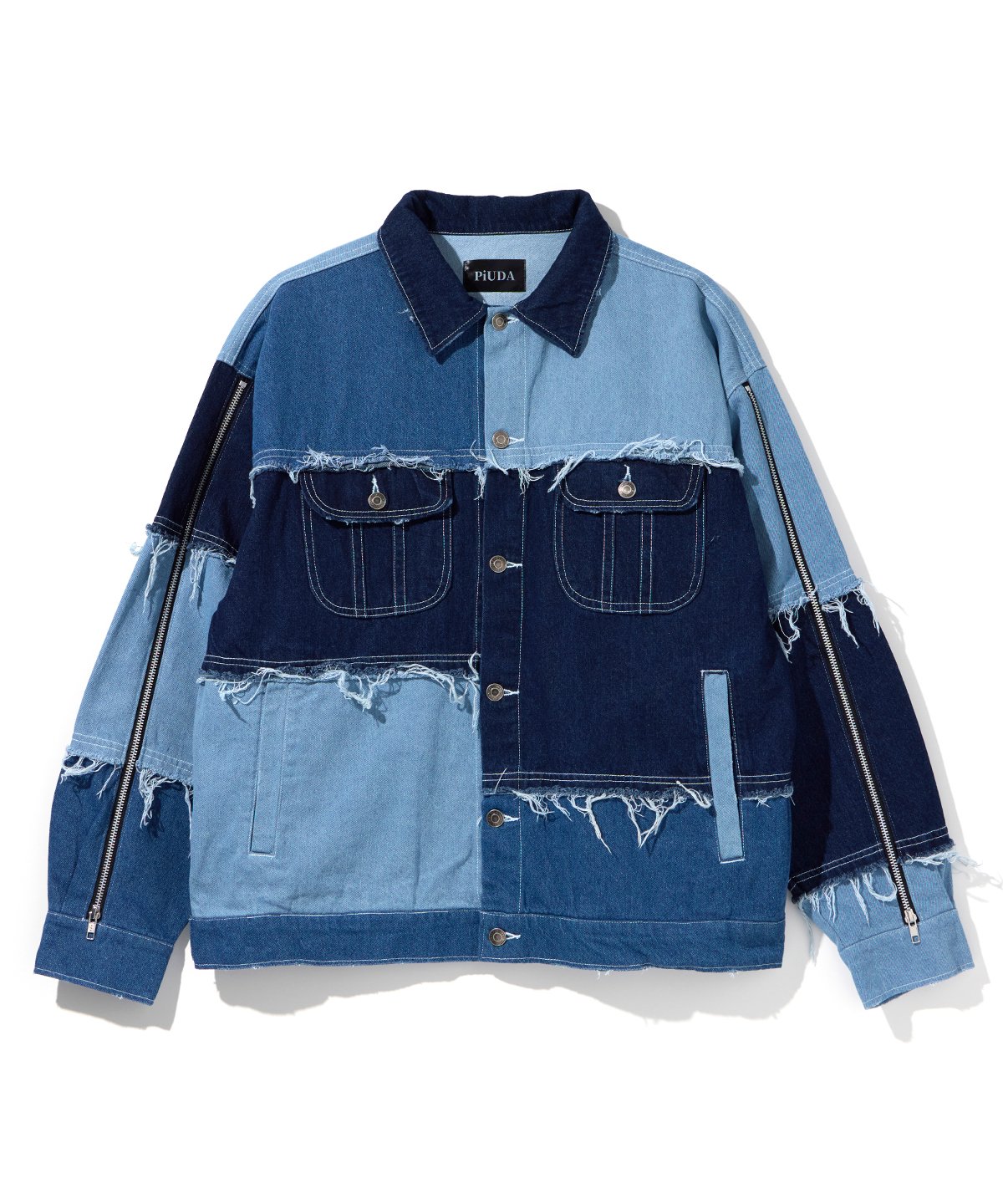 efu エフ　WIDE DENIM JACKET ワイドデニムジャケット　ブルー efu エフ WIDE DENIM JACKET ワイドデニムジャケット ブルー