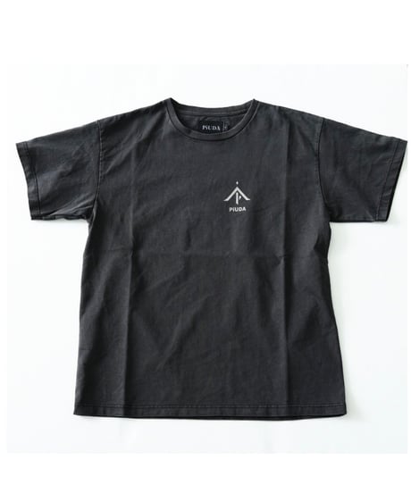 PiUDA  Logo T-Shirt  Charcoal Black