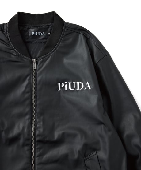 PiUDA PU Leather MA-1 Jacket