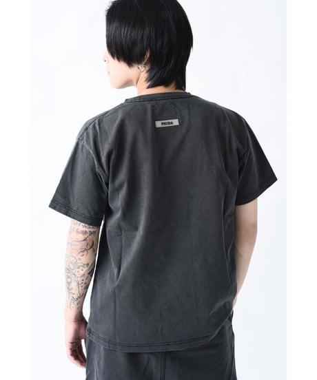 PiUDA  Logo T-Shirt  Charcoal Black