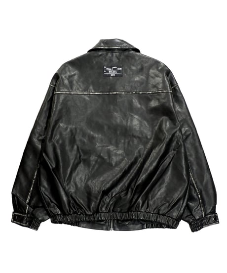 PiUDA PU Leather Vintage Jacket
