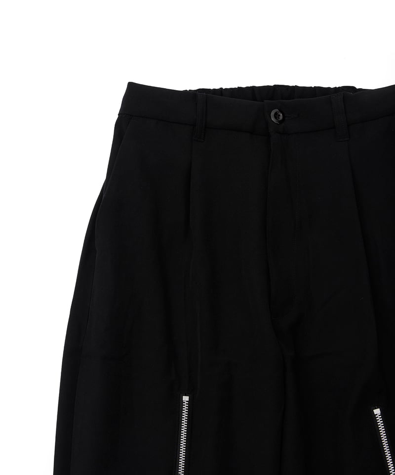 PLAT'S PLIS ブラックプリーツパンツ　サイズ2 PiUDA Zip Custom Pants（ブラック） | PiUDA