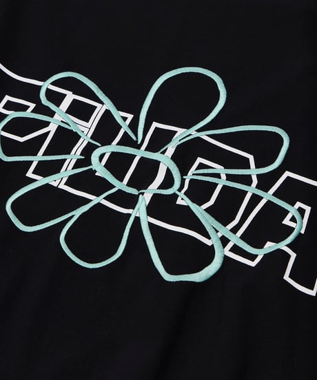 PiUDA Flower Logo T-Shirt（ブラック）
