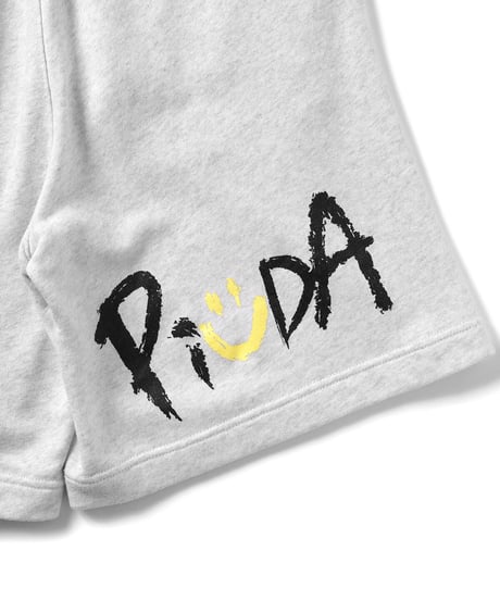 PiUDA "Logo" Sweat Shorts（アッシュ）