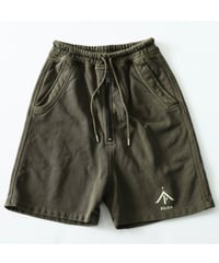 PiUDA  ZIP sweat short pants Khaki