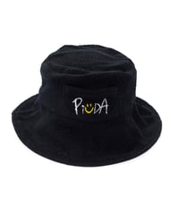 PiUDA "Logo" Sauna Hat "Ver.2"（ブラック）