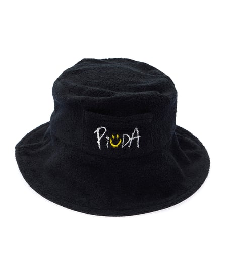 PiUDA "Logo" Sauna Hat "Ver.2"（ブラック）