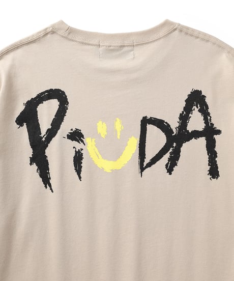 PiUDA "Logo" T-Shirt（ベージュ）