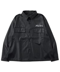 PiUDA PU Leather Shirt Jacket