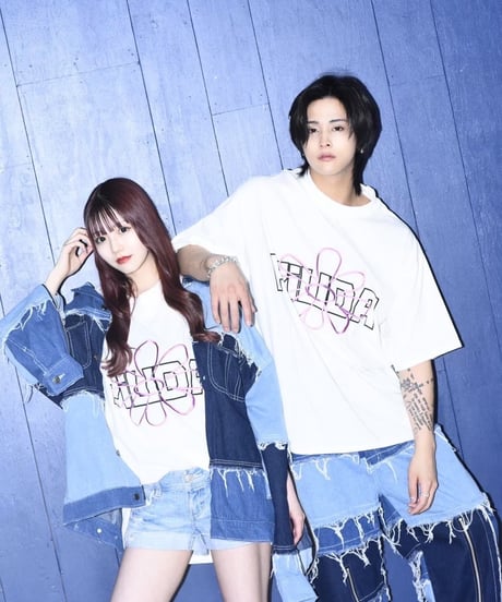 PiUDA Flower Logo T-Shirt（ホワイト）