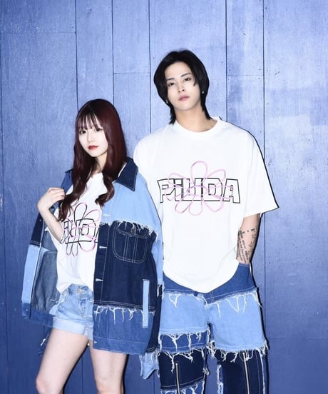 PiUDA Flower Logo T-Shirt（ホワイト）