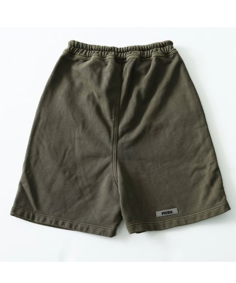 PiUDA  ZIP sweat short pants Khaki