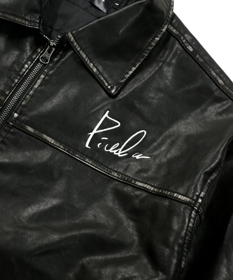PiUDA PU Leather Vintage Jacket