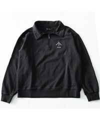 PiUDA ZIP sweat Long Sleeve Charcoal Black