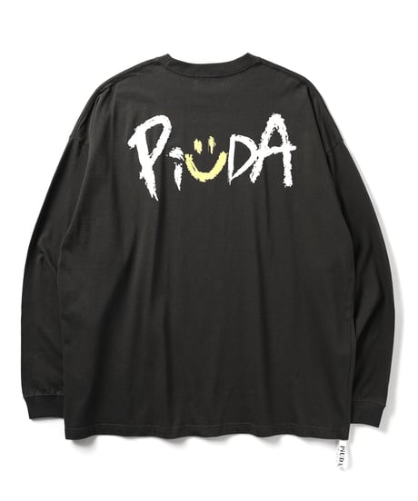 PiUDA "Logo" L/S Tee（オールドブラック）