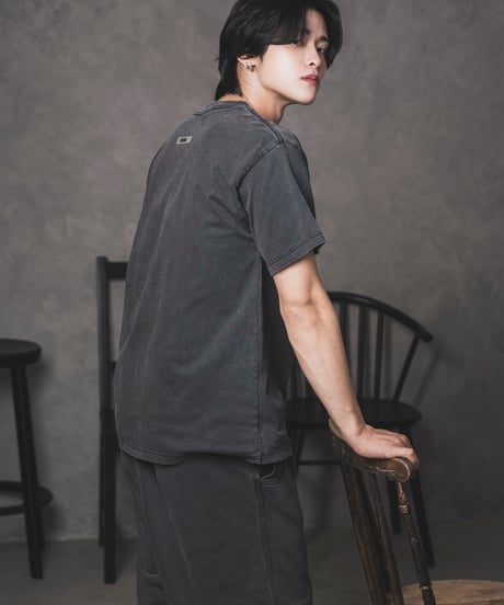PiUDA  Logo T-Shirt  Charcoal Black