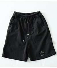 PiUDA  ZIP sweat short pants  Charcoal Black