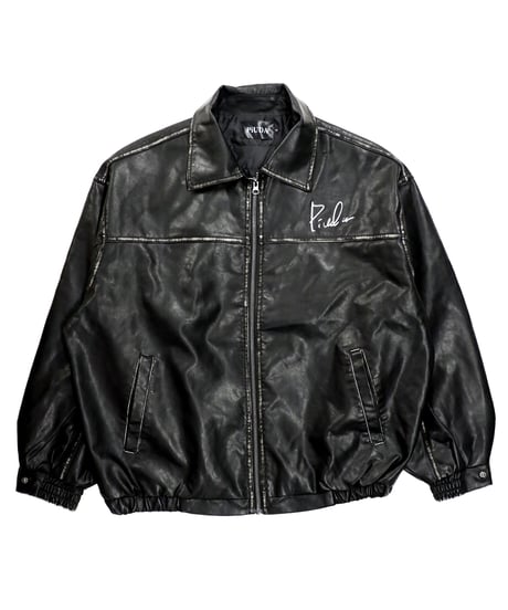 PiUDA PU Leather Vintage Jacket