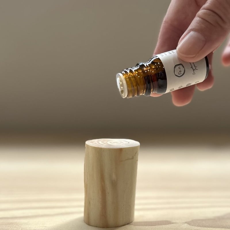 Re:aroma 杉 shibahara 木箱入り アロマセット re:n 杉の香りセット 【杉精油5ml とアロマウッド】 | re:n