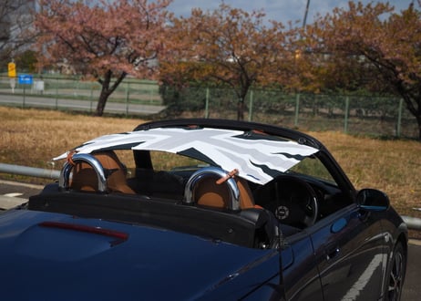 【Copen AirTop®︎/モノトーン・ユニオンジャック（英国国旗）】最新2026モデル　コペン専用ビキニトップ（基本送料込）