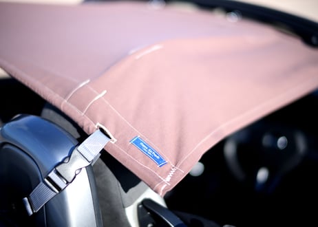 【Copen AirTop®︎/国産コットン・濃茶】最新2026モデル　コペン専用ビキニトップ（基本送料込）※縫い糸同色に変更