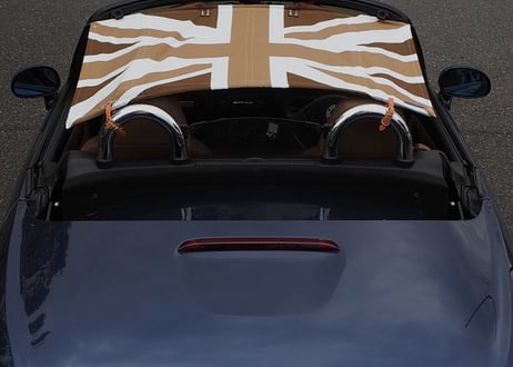 【Copen AirTop®︎/セピア・ユニオンジャック（英国国旗）】最新2026モデル　コペン専用ビキニトップ（基本送料込）