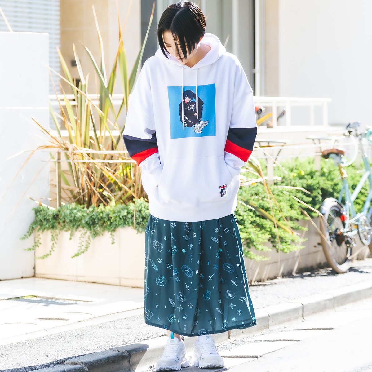 FILA×そらる グラフィックプリントリラックスパーカー | Special