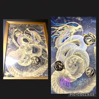 一筆龍【金龍エネルギーアート】ギベオン隕石　ゼロストーン