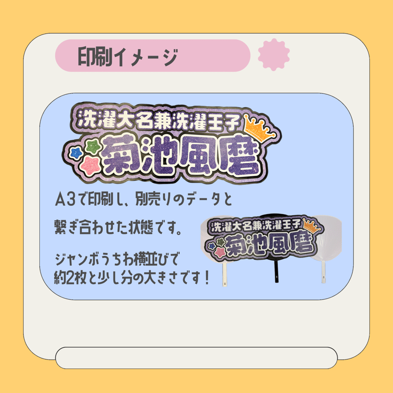 フルネーム連結パネル 連結文字パネル オーダーシートの通販 by みみのうちわ屋さん