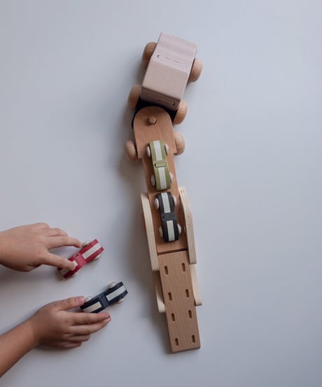 【 LAST1 】konges sløjd - wooden car carrier fsc - multi