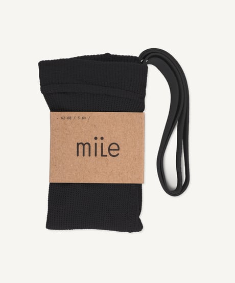 【 LAST1 / 6-12m 】mile - tights with braces - black