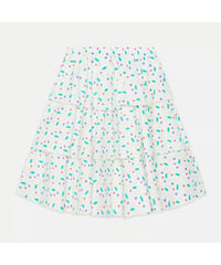 Weekend House Kids -  kids arty shapes triple skirt - white