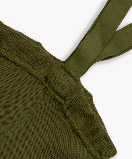 mile - tights with braces - herbal green