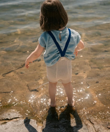 【 LAST1 / 0-6m 】mile - kids' shorts - sandstones