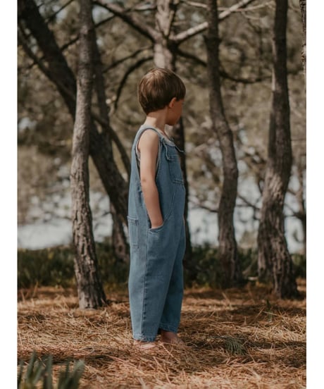 【 LAST1 / 12-18m 】THE SIMPLE FOLK - the oversized denim dungaree