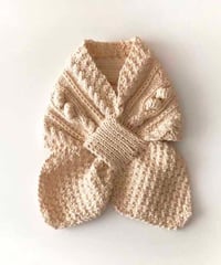 babytoly - cable popcorn scarf