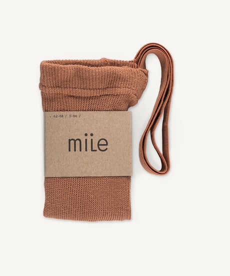 mile - tights with braces - cinnamon