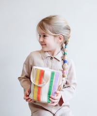 【 LAST1 】MIMI＆LULA - rainbow ribbon basket bag