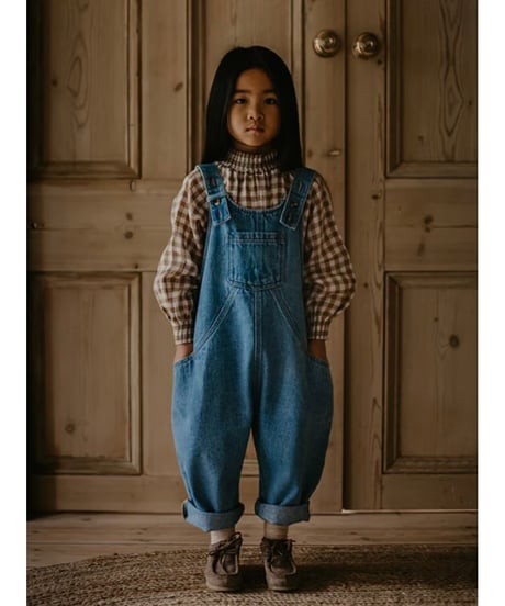 【 LAST1 / 12-18m 】THE SIMPLE FOLK - the oversized denim dungaree