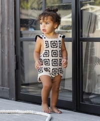 Rylee+Cru -  crochet romper - abstract