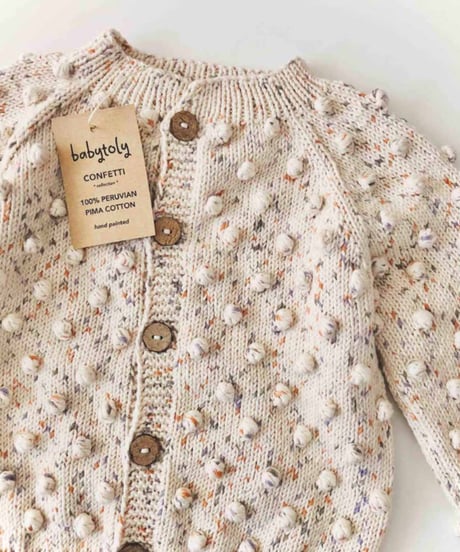 【 confetti 】babytoly - popcorn cardigans