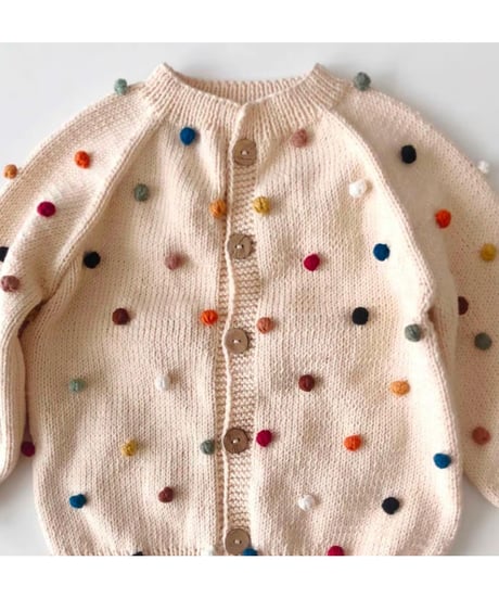 babytoly - rainbow popcorn cardigan