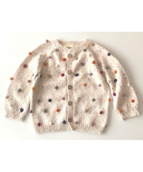 【 confetti 】babytoly - rainbow popcorn cardigan